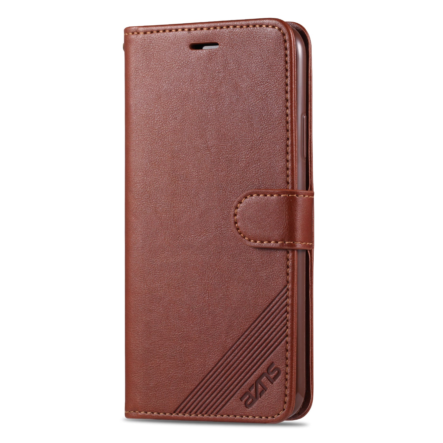 AZNS PU Leather Drop Resistant with Wallet Holder Design Mobile Phone Case for iPhone 13 Pro Max 6.7 inch