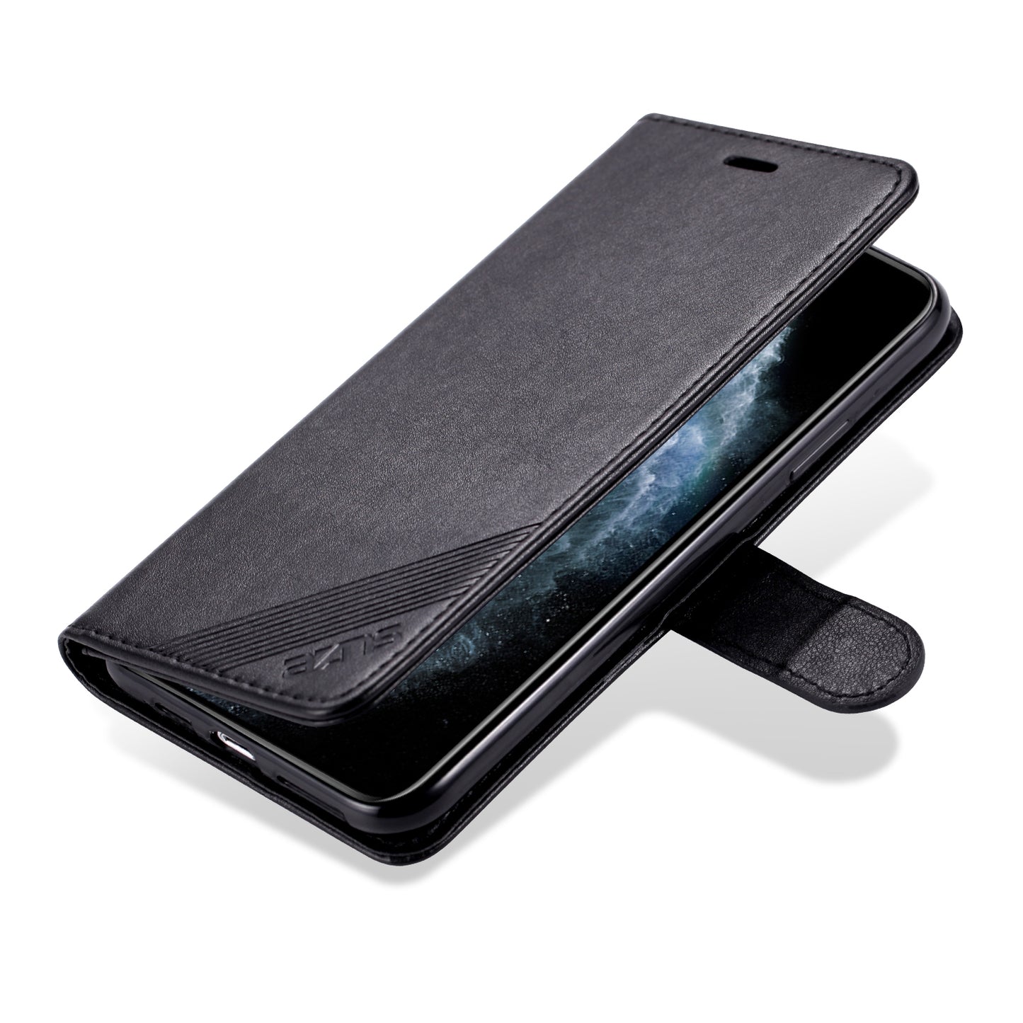 AZNS PU Leather Drop Resistant with Wallet Holder Design Mobile Phone Case for iPhone 13 Pro Max 6.7 inch