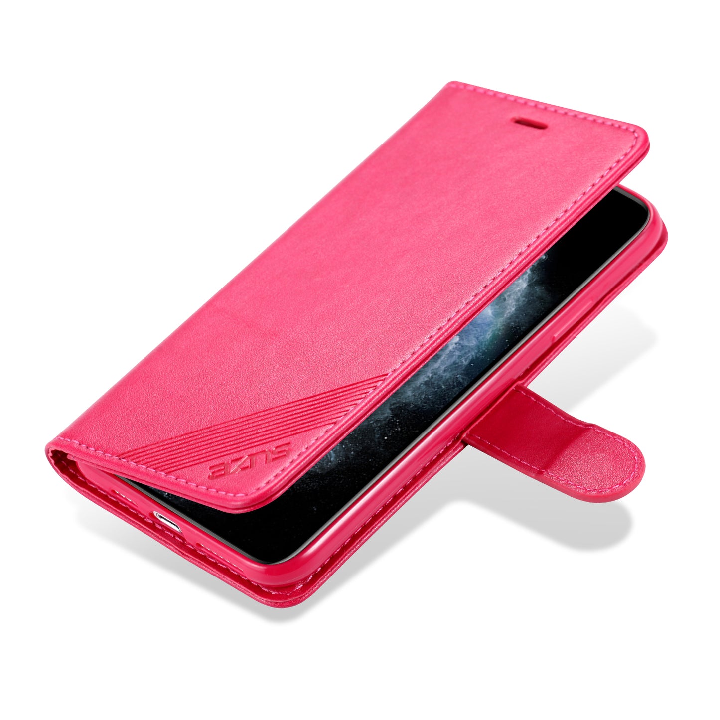 AZNS PU Leather Drop Resistant with Wallet Holder Design Mobile Phone Case for iPhone 13 Pro Max 6.7 inch