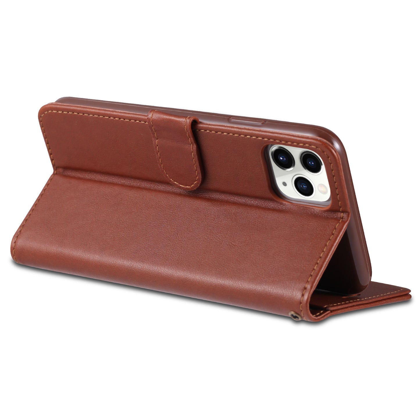 AZNS PU Leather Drop Resistant with Wallet Holder Design Mobile Phone Case for iPhone 13 Pro Max 6.7 inch