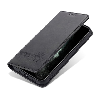 AZNS Shockproof Auto-absorbed Wallet Design PU Leather Folio Flip Phone Cover for iPhone 13 Pro 6.1 inch