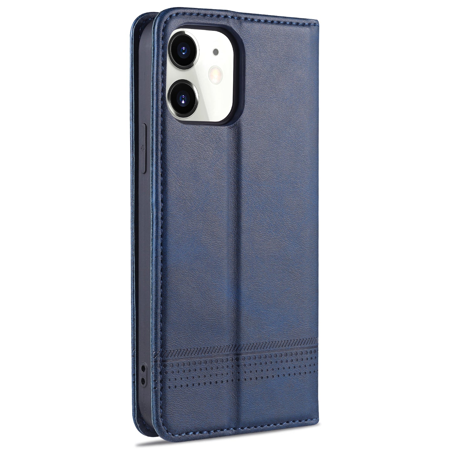 AZNS Shockproof Auto-absorbed Wallet Design PU Leather Folio Flip Phone Cover for iPhone 13 Pro 6.1 inch