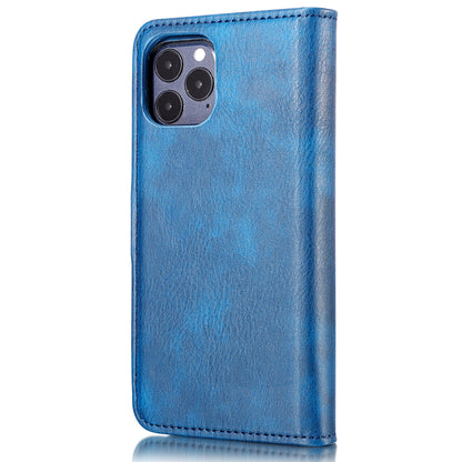 DG.MING For iPhone 13 Pro 6.1 inch Drop-resistant Anti-scratch Split Leather Wallet Detachable 2-in-1 Phone Shell