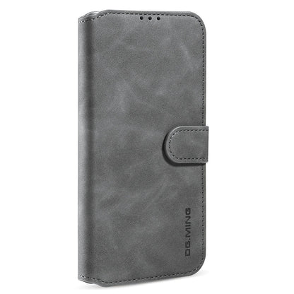 DG.MING Wallet Stand Design Retro Style Full Protection Leather Cover with Strap for iPhone 13 Pro 6.1 inch
