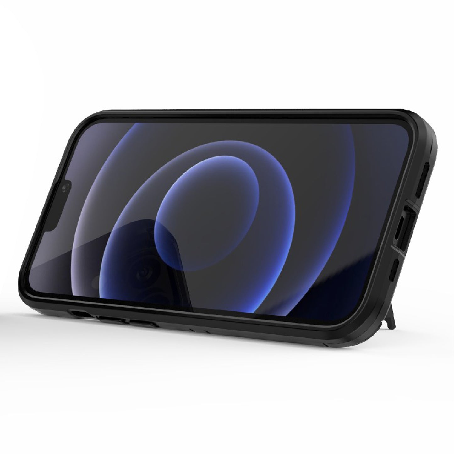 Shockproof 2 in 1 Hybrid Hard PC Flexible TPU Protective Case with Kickstand for iPhone 13 Pro 6.1 inch