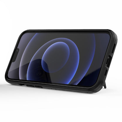 Shockproof 2 in 1 Hybrid Hard PC Flexible TPU Protective Case with Kickstand for iPhone 13 Pro 6.1 inch