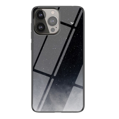 Starry Sky Series Tempered Glass Ultra Slim Stylish Phone Case Cover for iPhone 13 Pro Max 6.7 inch