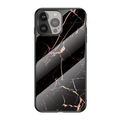 Stylish Marble Design Premium Tempered Glass Hybrid Shockproof Protection Impact Cover for iPhone 13 Pro Max 6.7 inch