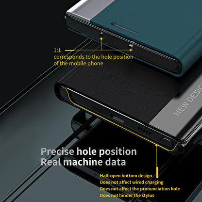 Full Coverage Strong Magnet Leather with PC Inner Folio Flip Plated Stand Case for iPhone 13 Pro Max 6.7 inch