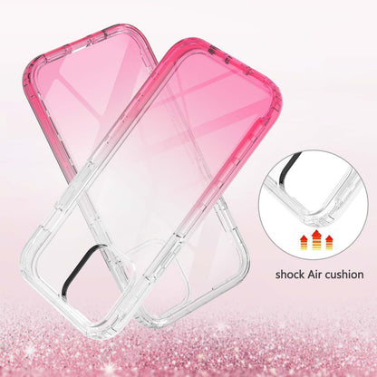 TPU + PC Combo Transparent LA1 Series Gradient 3-in-1 Hybrid Case with Built-in PET Screen Protector for iPhone 13 Pro 6.1 inch