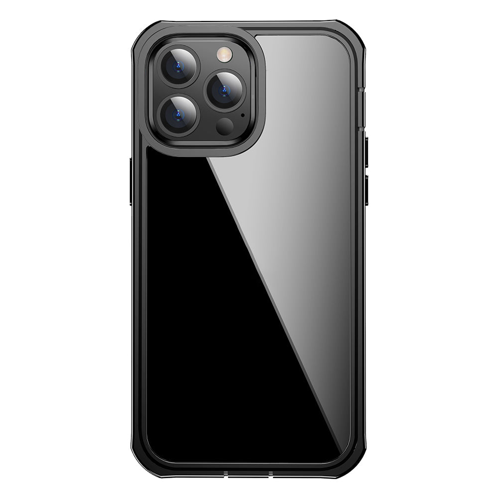 Full-Body Protection Shockproof Rugged PC Protective Phone Case Built-in PET Screen Protector for iPhone 13 Pro 6.1 inch