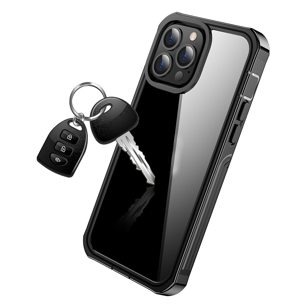 Full-Body Protection Shockproof Rugged PC Protective Phone Case Built-in PET Screen Protector for iPhone 13 Pro 6.1 inch