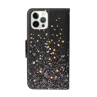 Pattern Printing Leather Phone Wallet Cover Stand Case with Strap for iPhone 13 Pro 6.1 inch