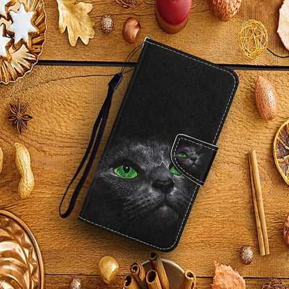 Pattern Printing Leather Phone Wallet Cover Stand Case with Strap for iPhone 13 Pro 6.1 inch