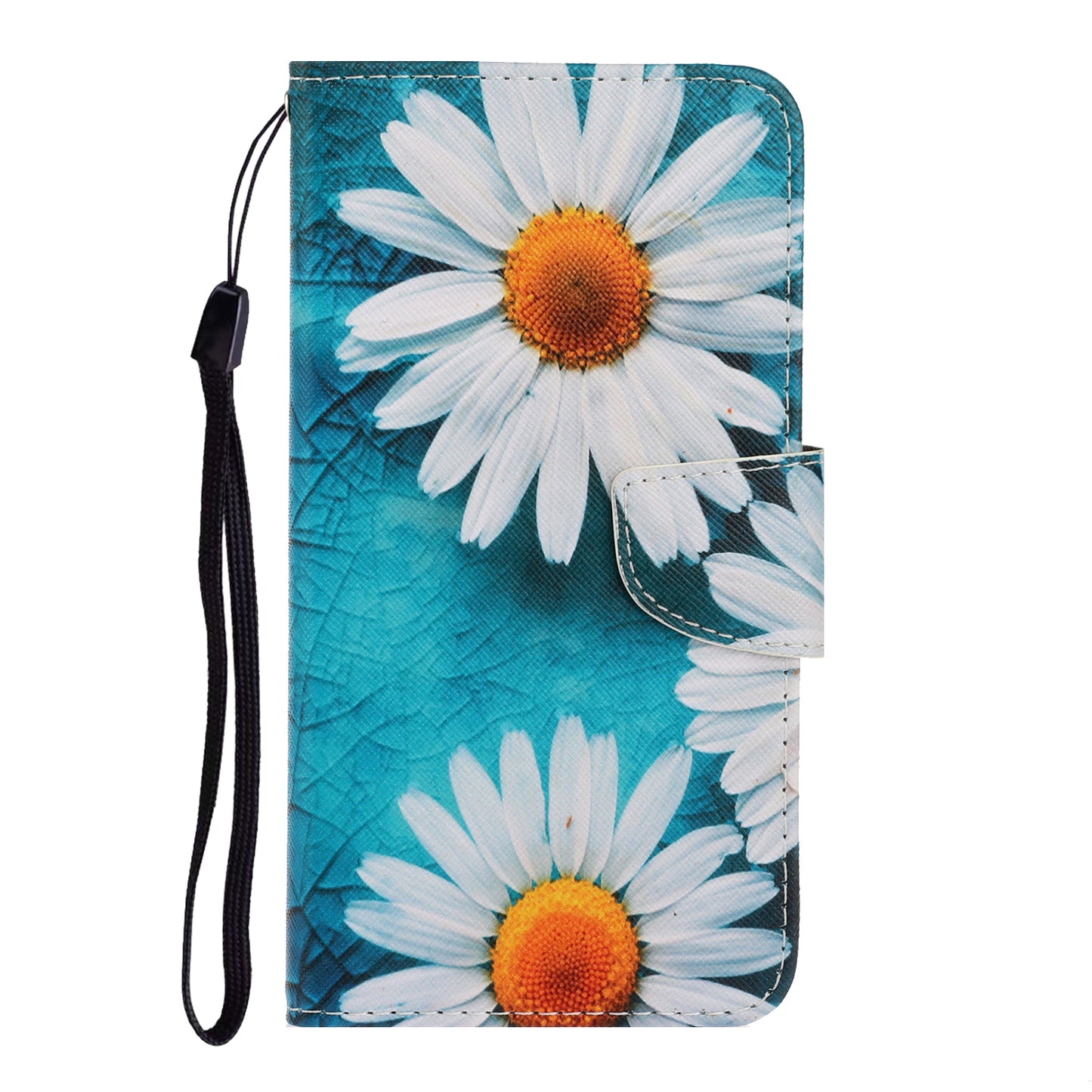 Pattern Printing Design Premium PU Leather Magnetic Clasp Flip Folio Protective Wallet Stand Cover for iPhone 13 Pro 6.1 inch