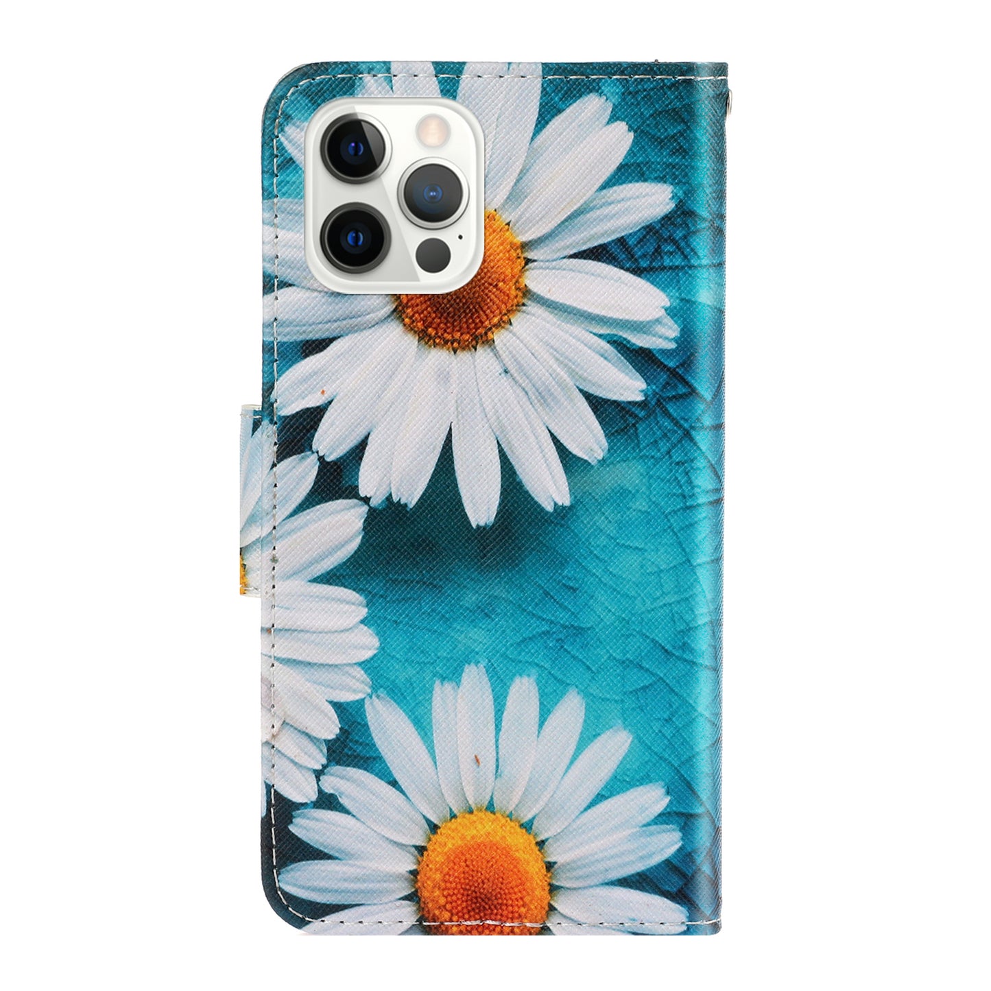 Pattern Printing Design Premium PU Leather Magnetic Clasp Flip Folio Protective Wallet Stand Cover for iPhone 13 Pro 6.1 inch
