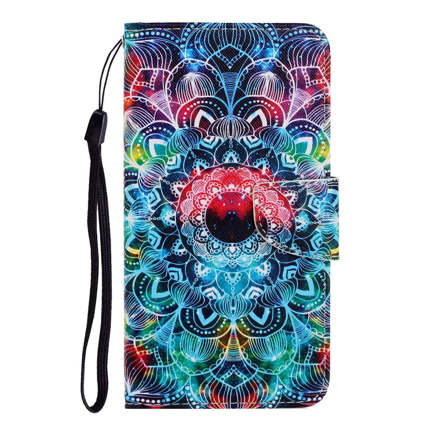 Pattern Printing Design Premium PU Leather Magnetic Clasp Flip Folio Protective Wallet Stand Cover for iPhone 13 Pro 6.1 inch