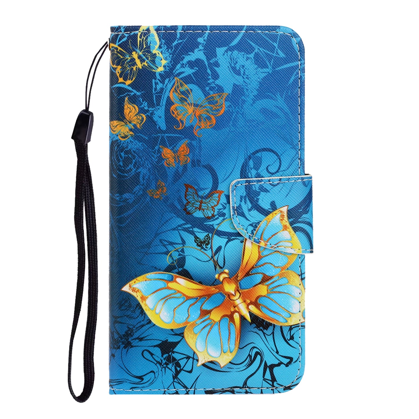 Pattern Printing Design Premium PU Leather Magnetic Clasp Flip Folio Protective Wallet Stand Cover for iPhone 13 Pro 6.1 inch