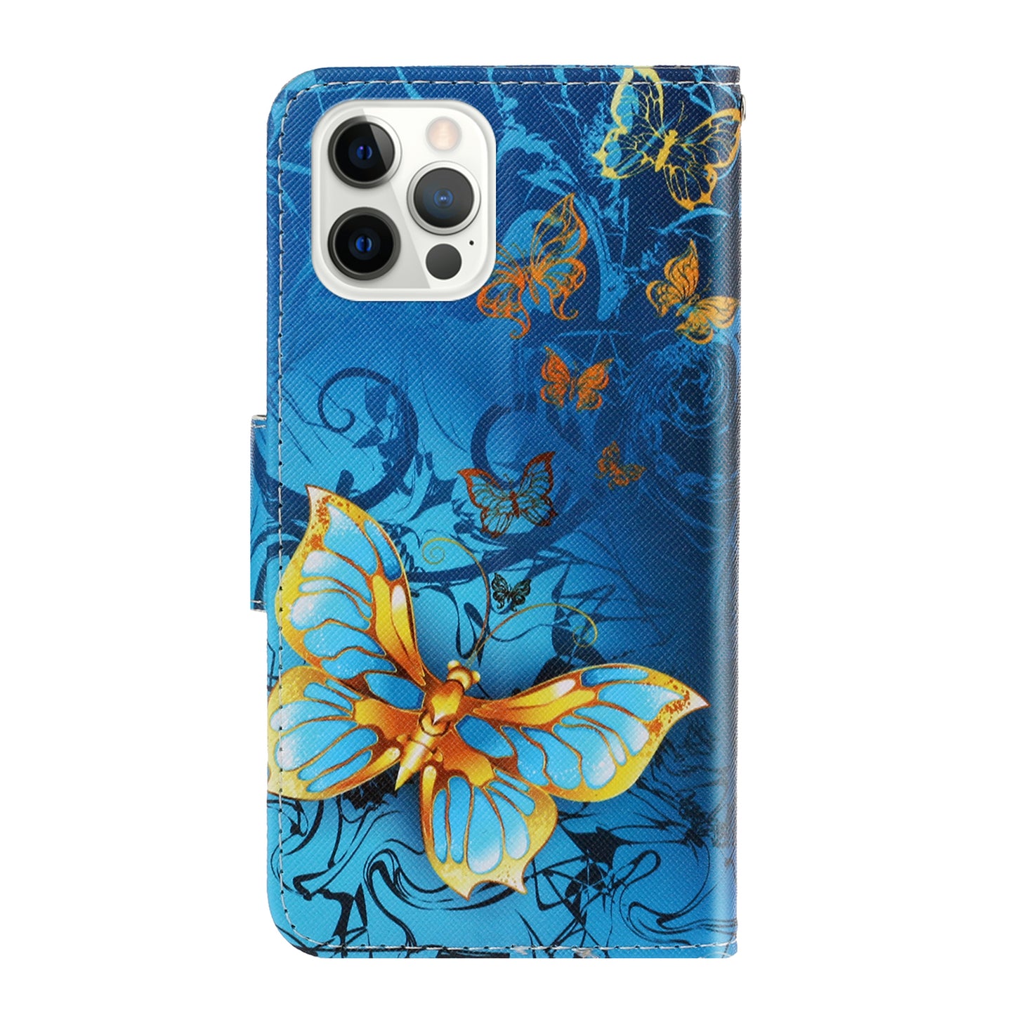 Pattern Printing Design Premium PU Leather Magnetic Clasp Flip Folio Protective Wallet Stand Cover for iPhone 13 Pro 6.1 inch