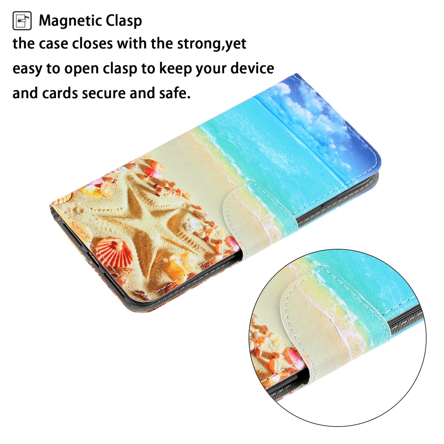 Pattern Printing Design Premium PU Leather Magnetic Clasp Flip Folio Protective Wallet Stand Cover for iPhone 13 Pro 6.1 inch