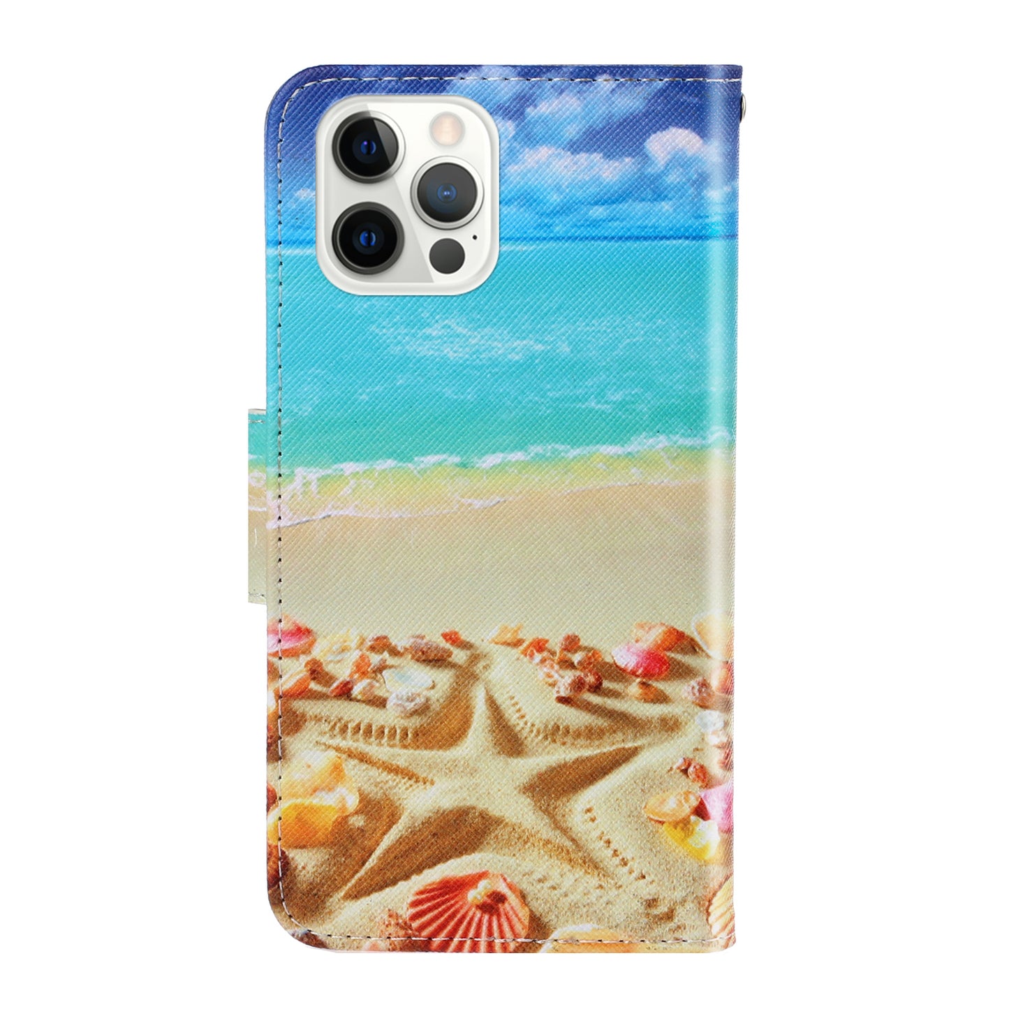 Pattern Printing Design Premium PU Leather Magnetic Clasp Flip Folio Protective Wallet Stand Cover for iPhone 13 Pro 6.1 inch