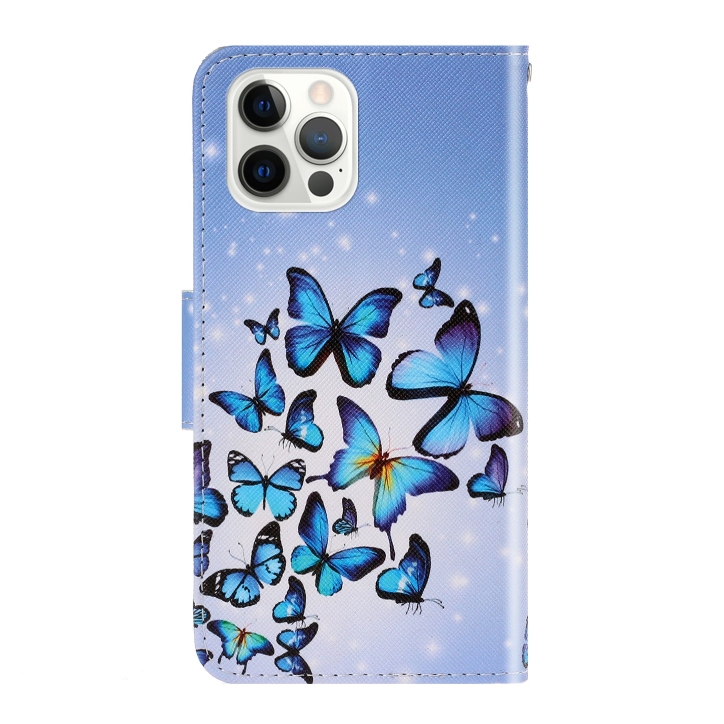 Pattern Printing Design Premium PU Leather Magnetic Clasp Flip Folio Protective Wallet Stand Cover for iPhone 13 Pro 6.1 inch