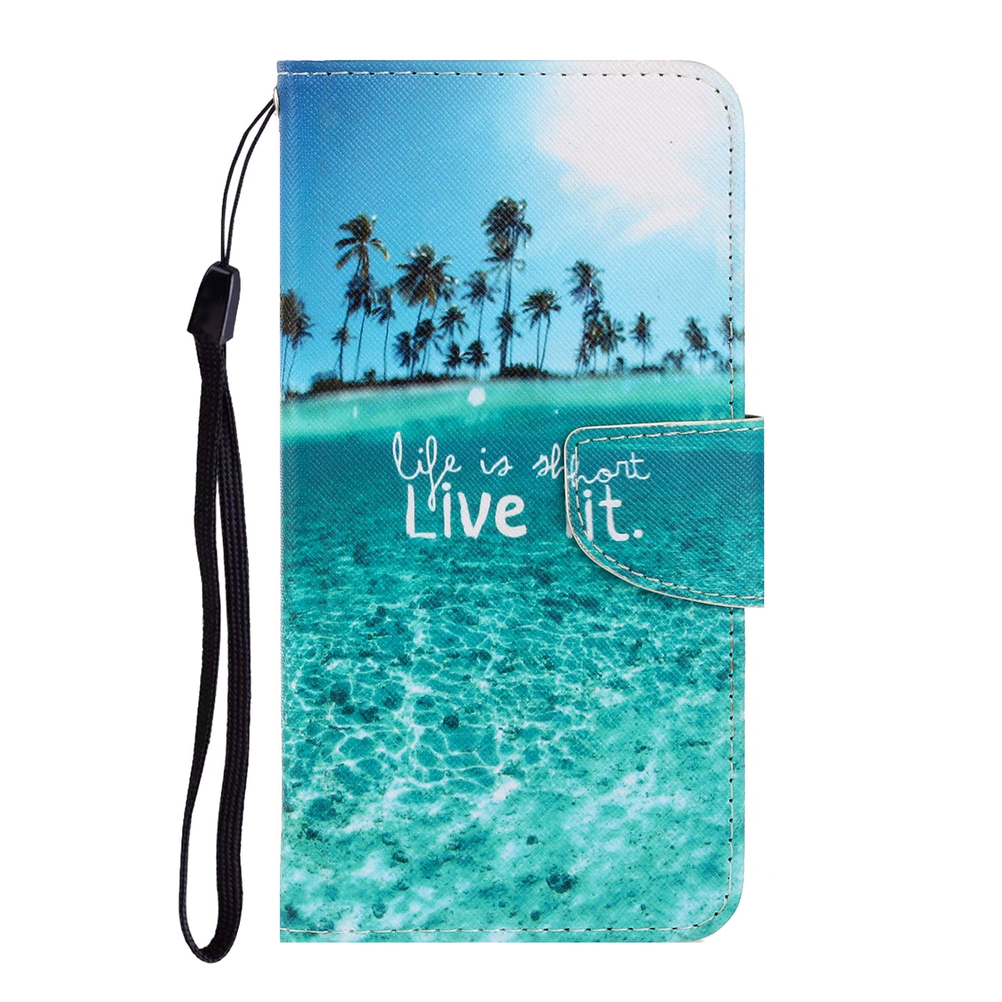 Pattern Printing Design Premium PU Leather Magnetic Clasp Flip Folio Protective Wallet Stand Cover for iPhone 13 Pro 6.1 inch