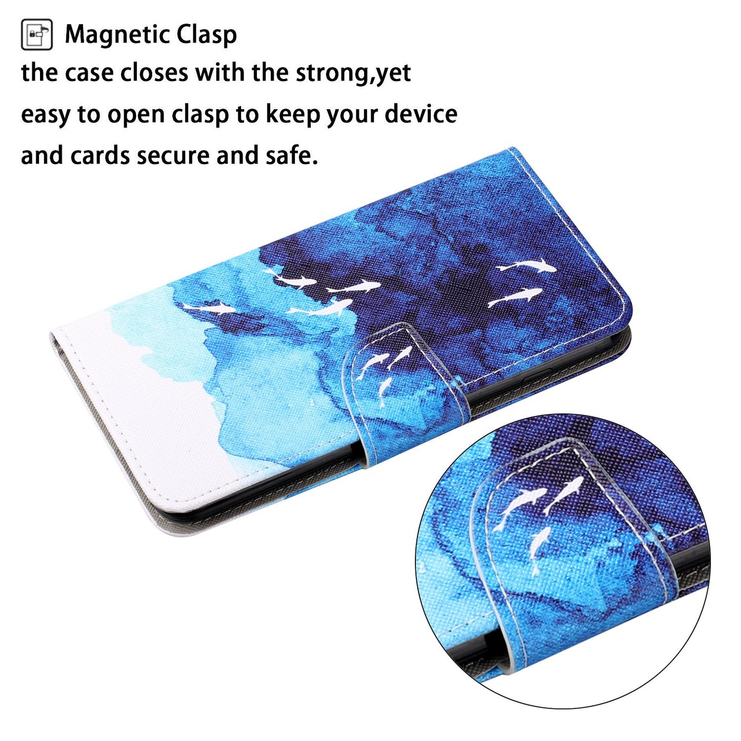 Cross Texture Pattern Printing PU Leather Wallet Stand Phone Case for iPhone 13 Pro 6.1 inch