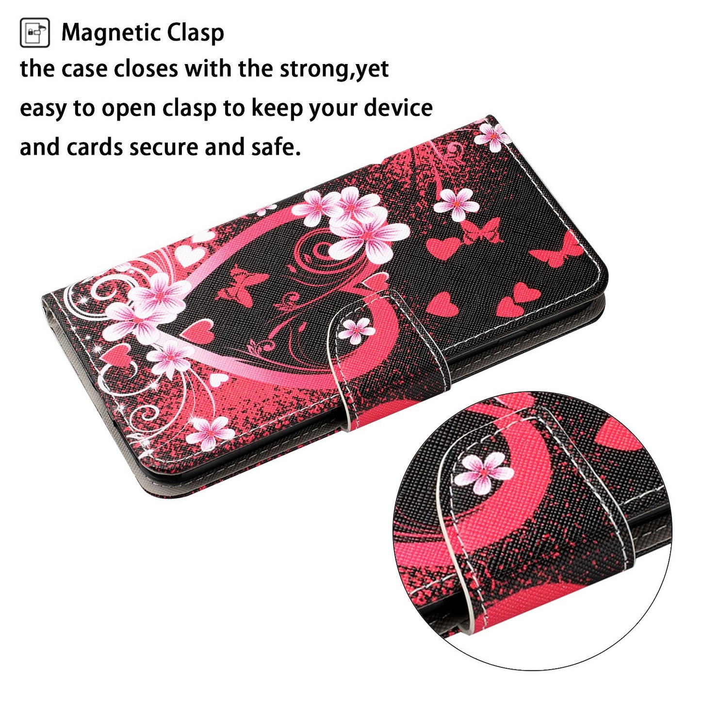Cross Texture Pattern Printing PU Leather Wallet Stand Phone Case for iPhone 13 Pro 6.1 inch