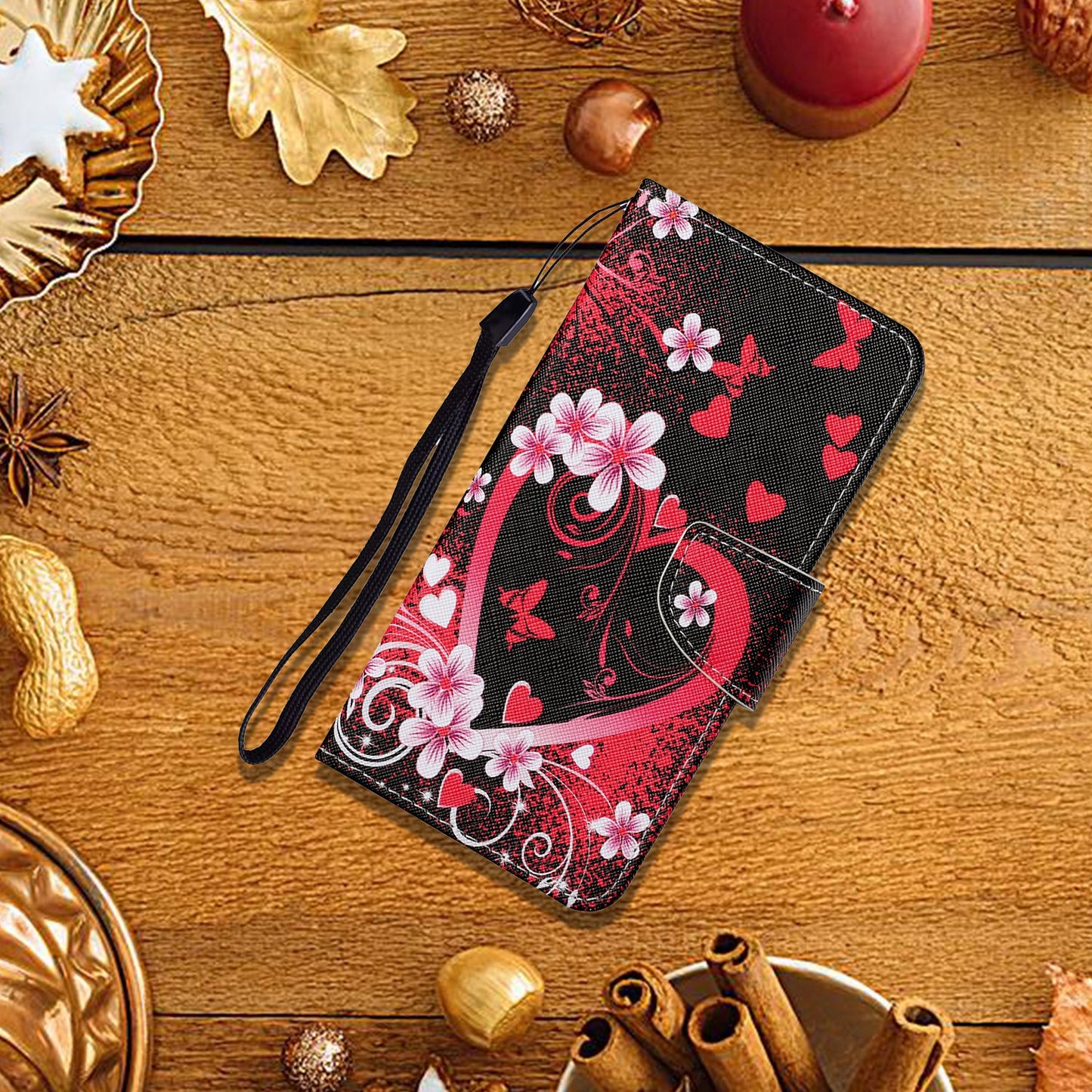 Cross Texture Pattern Printing PU Leather Wallet Stand Phone Case for iPhone 13 Pro 6.1 inch
