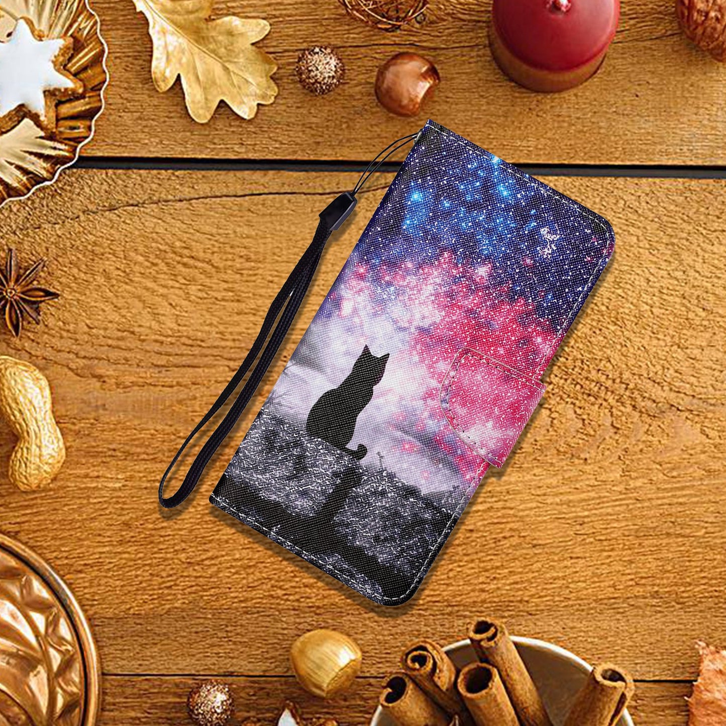 Cross Texture Pattern Printing PU Leather Wallet Stand Phone Case for iPhone 13 Pro 6.1 inch
