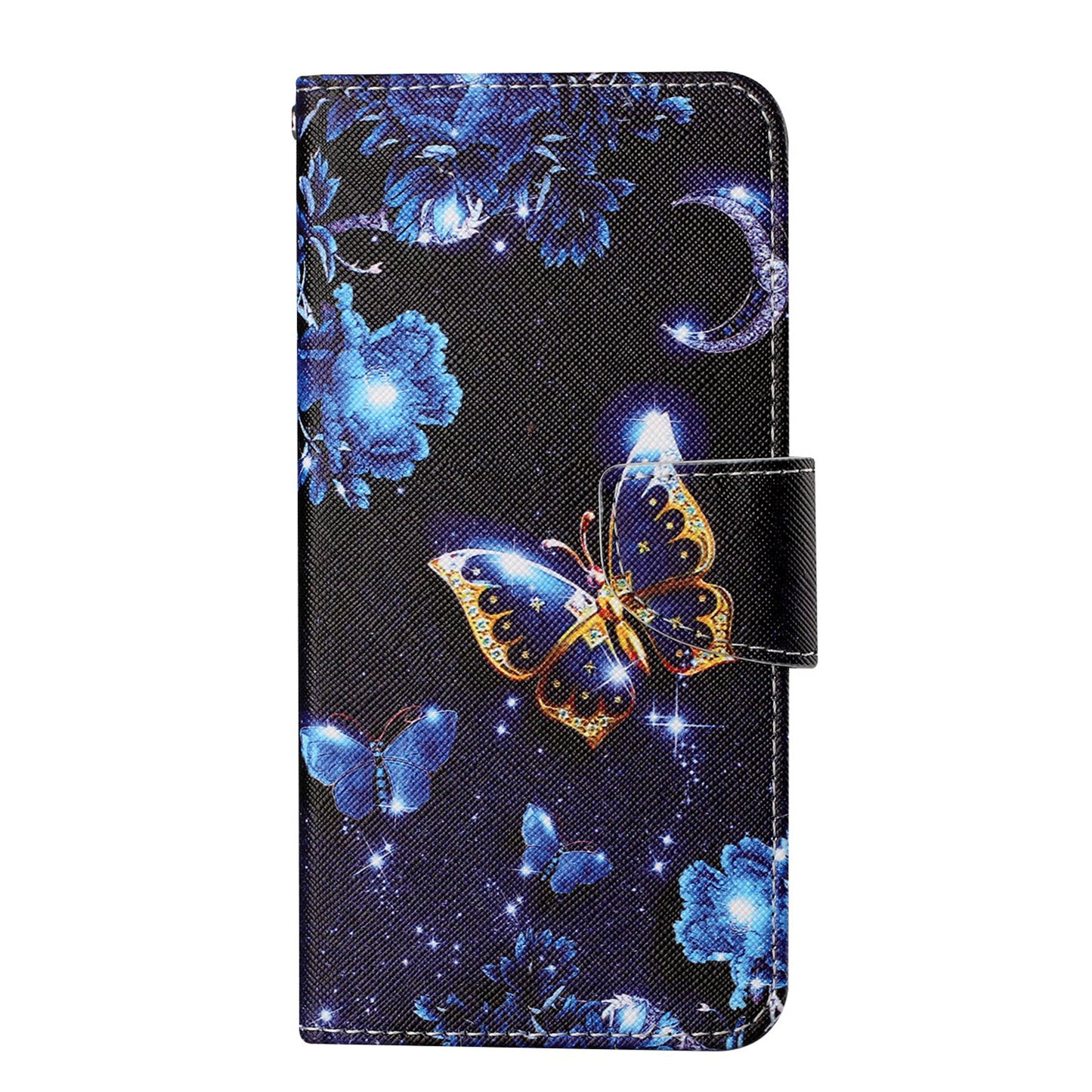 Cross Texture Pattern Printing PU Leather Wallet Stand Phone Case for iPhone 13 Pro 6.1 inch