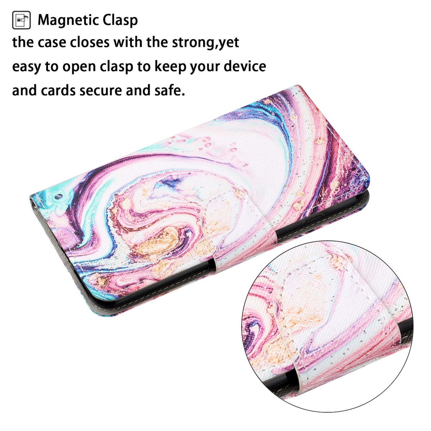 Cross Texture Pattern Printing PU Leather Wallet Stand Phone Case for iPhone 13 Pro 6.1 inch