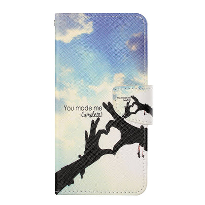 Cross Texture Pattern Printing PU Leather Wallet Stand Phone Case for iPhone 13 Pro 6.1 inch