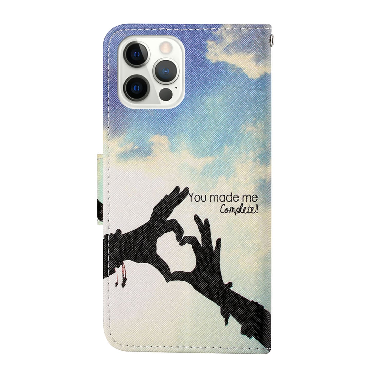 Cross Texture Pattern Printing PU Leather Wallet Stand Phone Case for iPhone 13 Pro 6.1 inch