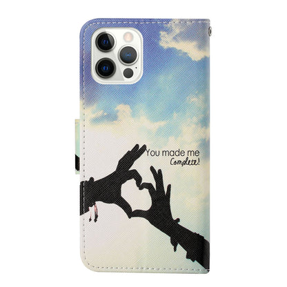 Cross Texture Pattern Printing PU Leather Wallet Stand Phone Case for iPhone 13 Pro 6.1 inch