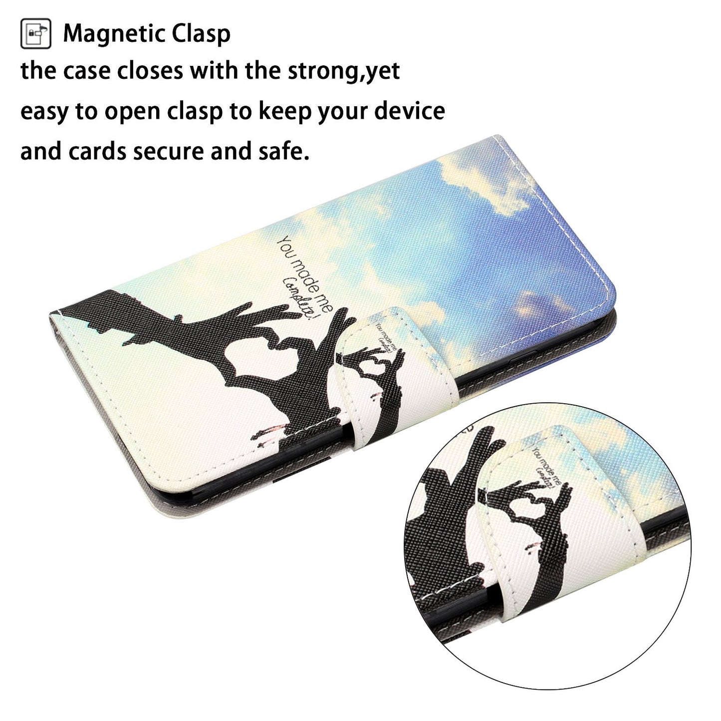 Cross Texture Pattern Printing PU Leather Wallet Stand Phone Case for iPhone 13 Pro 6.1 inch