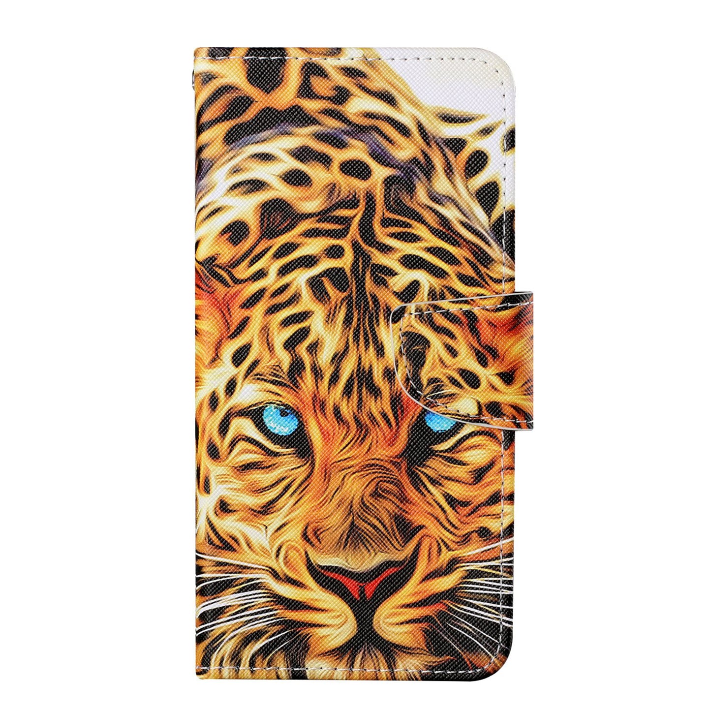 Cross Texture Pattern Printing PU Leather Wallet Stand Phone Case for iPhone 13 Pro 6.1 inch