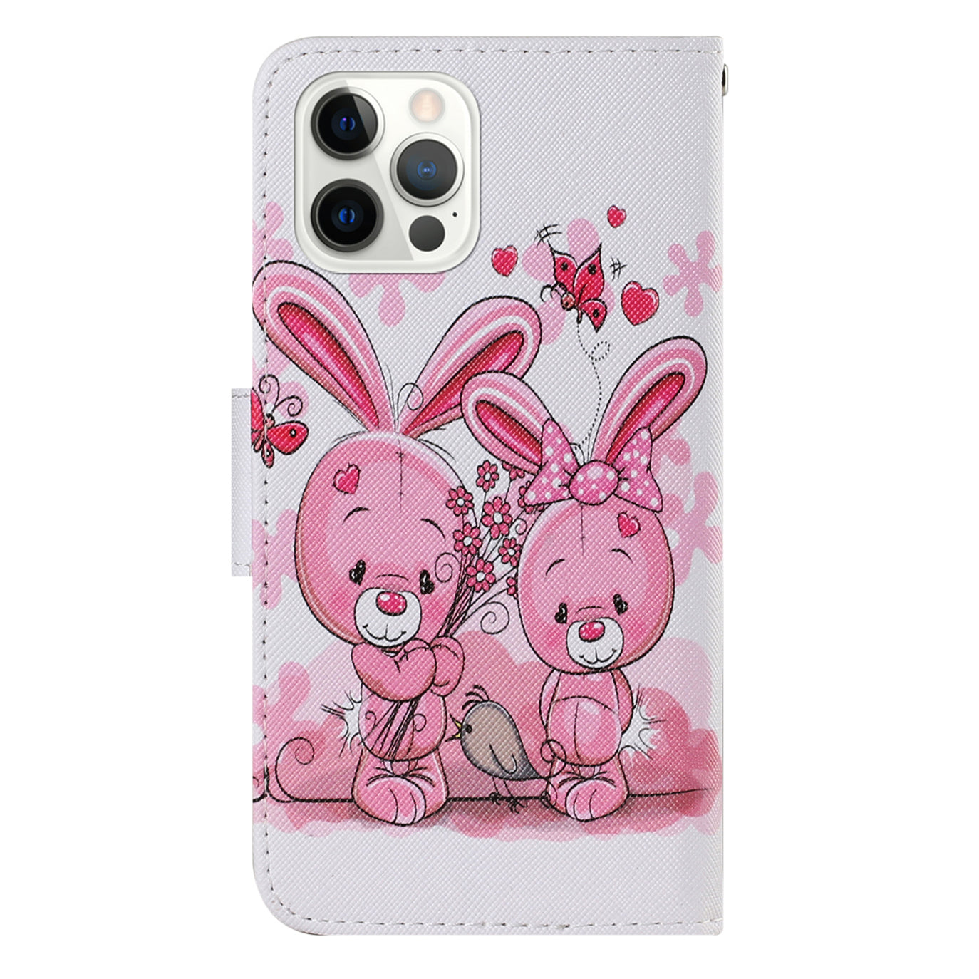 Multi Pattern Magnetic Clasp Wrist Strap Leather Phone Cell Case with Stand for Apple iPhone 13 Pro 6.1 inch