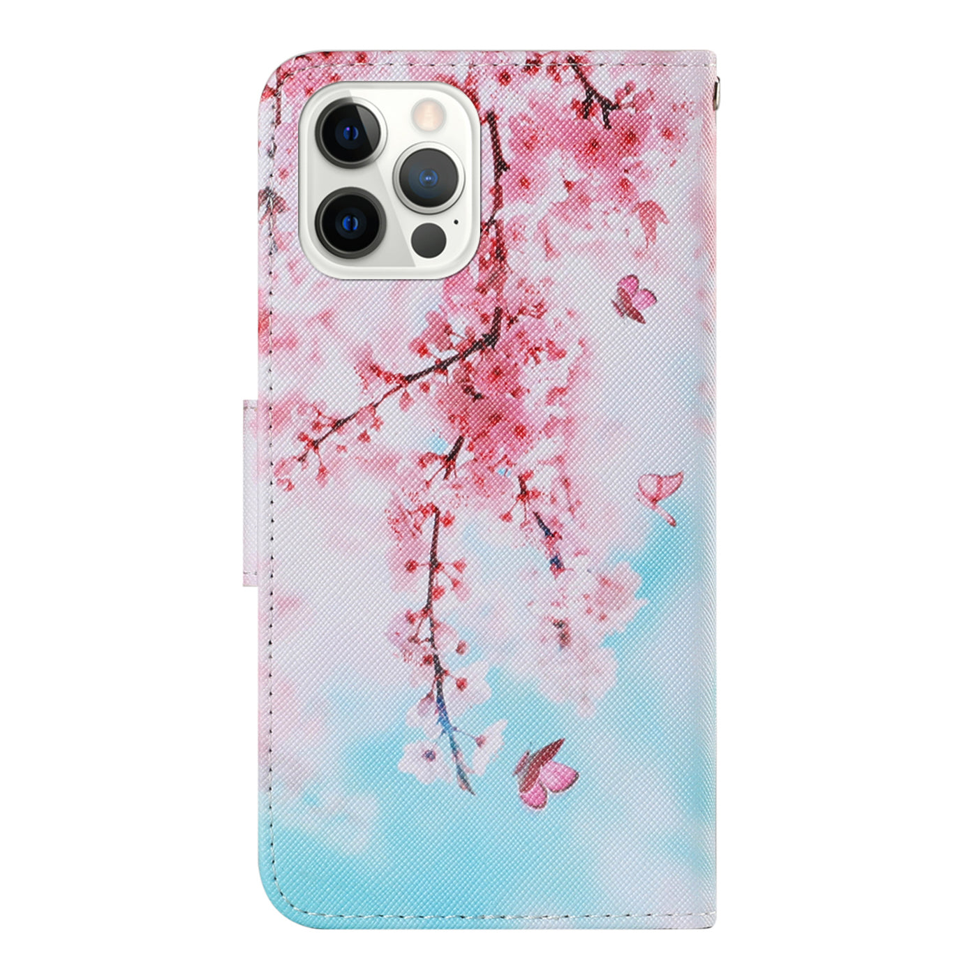 Multi Pattern Magnetic Clasp Wrist Strap Leather Phone Cell Case with Stand for Apple iPhone 13 Pro 6.1 inch