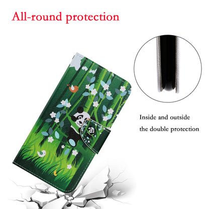 Multi Pattern Magnetic Clasp Wrist Strap Leather Phone Cell Case with Stand for Apple iPhone 13 Pro 6.1 inch