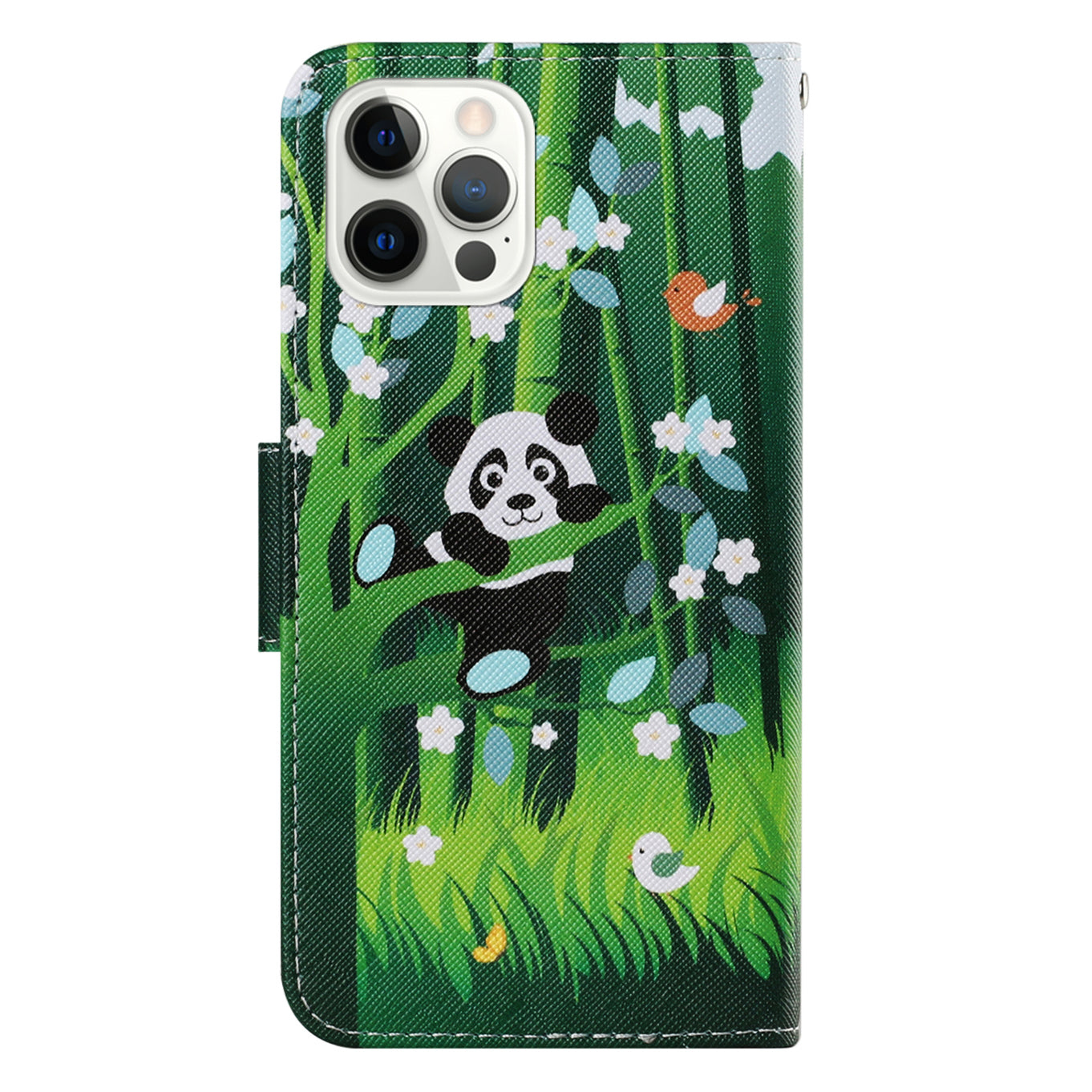 Multi Pattern Magnetic Clasp Wrist Strap Leather Phone Cell Case with Stand for Apple iPhone 13 Pro 6.1 inch