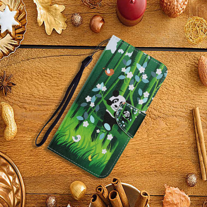 Multi Pattern Magnetic Clasp Wrist Strap Leather Phone Cell Case with Stand for Apple iPhone 13 Pro 6.1 inch
