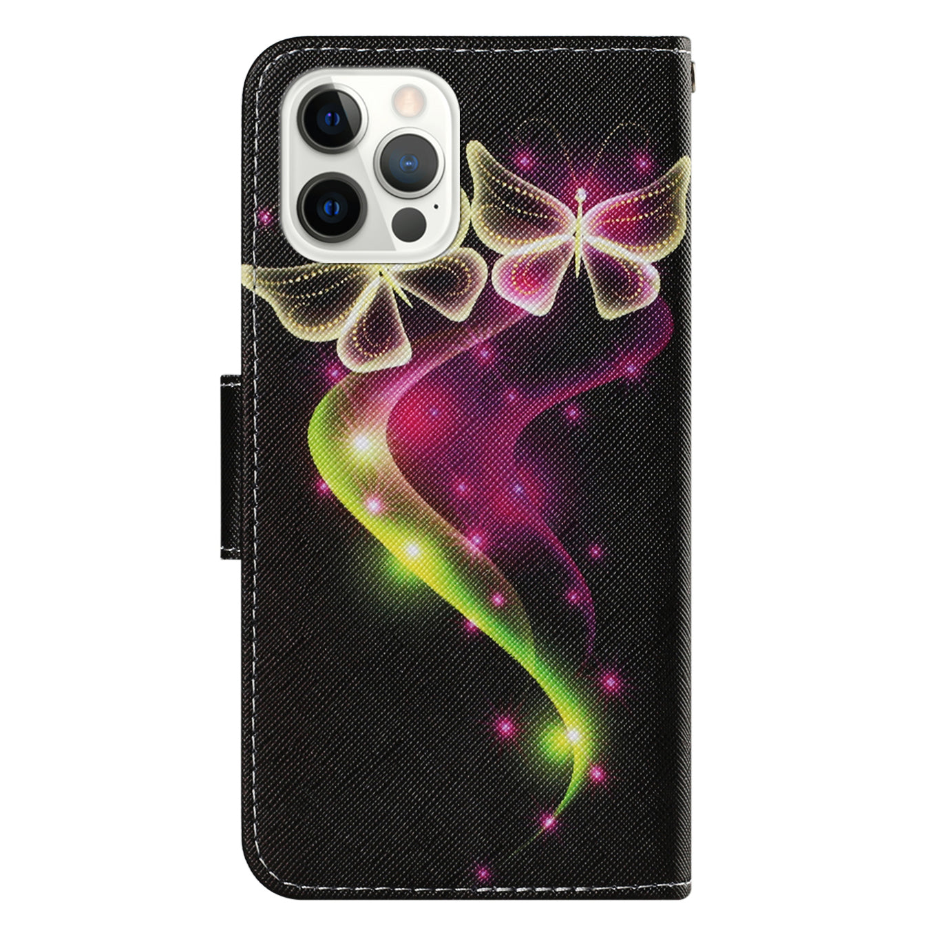 Multi Pattern Magnetic Clasp Wrist Strap Leather Phone Cell Case with Stand for Apple iPhone 13 Pro 6.1 inch