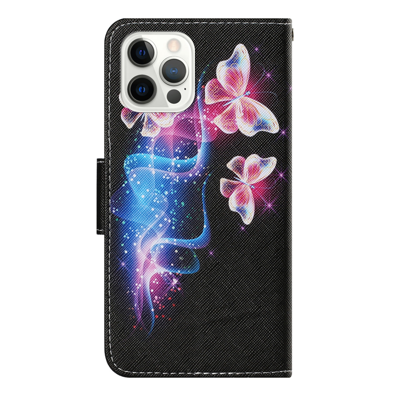 Multi Pattern Magnetic Clasp Wrist Strap Leather Phone Cell Case with Stand for Apple iPhone 13 Pro 6.1 inch