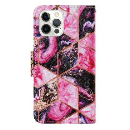 Multi Pattern Magnetic Clasp Wrist Strap Leather Phone Cell Case with Stand for Apple iPhone 13 Pro 6.1 inch