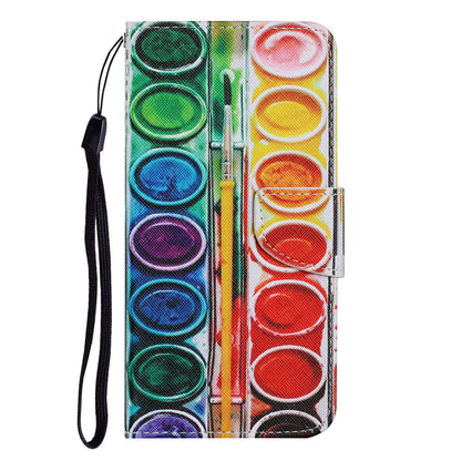 Multi Pattern Magnetic Clasp Wrist Strap Leather Phone Cell Case with Stand for Apple iPhone 13 Pro 6.1 inch