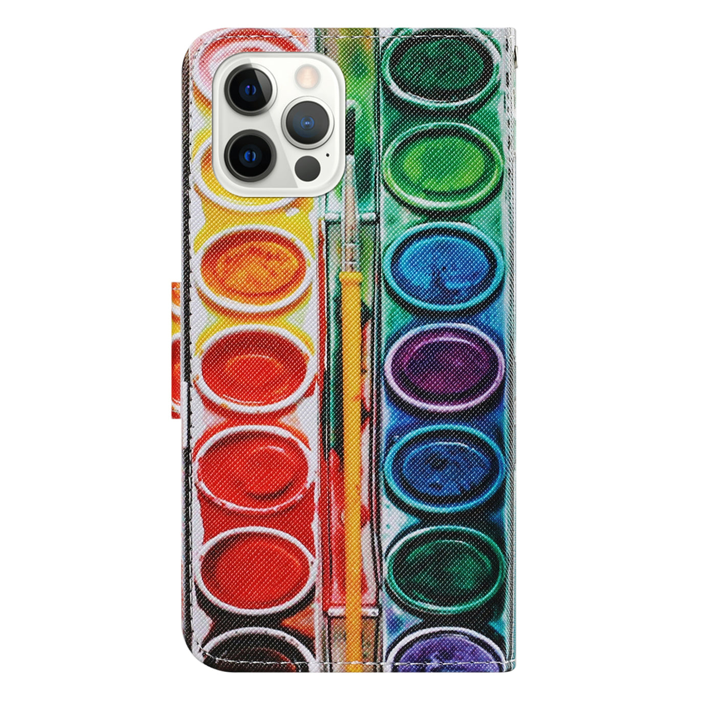 Multi Pattern Magnetic Clasp Wrist Strap Leather Phone Cell Case with Stand for Apple iPhone 13 Pro 6.1 inch