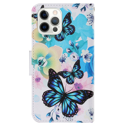 Multi Pattern Magnetic Clasp Wrist Strap Leather Phone Cell Case with Stand for Apple iPhone 13 Pro 6.1 inch