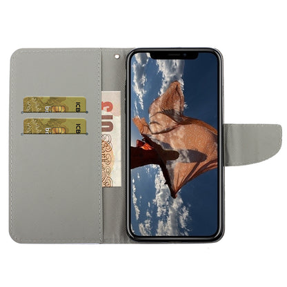 Card Slots Shockproof Pattern-Printing Handy Strap Leather Cell Case with Wallet and Stand for iPhone 13 Pro Max 6.7 inch